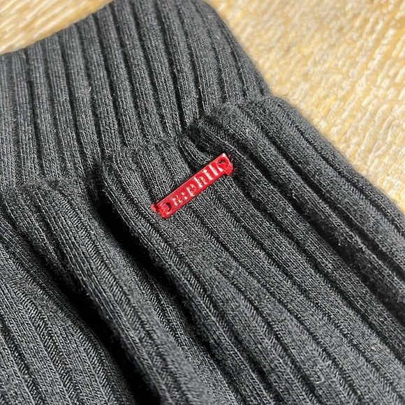 N:PHILANTHROPY Black Talker Rib-Knit Ruffle Hem Pants M - Picture 13 of 14